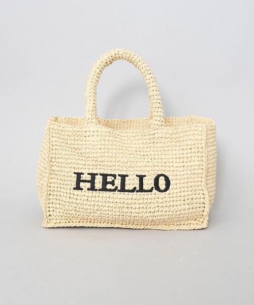 coen(コーエン)の「レタード刺繍ペーパートートバッグ(かごバッグ・レディース・ブラック/ナチュラル/ベージュ/ライトブルー・FREE)」の20枚目の写真