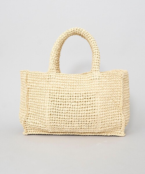 coen(コーエン)の「レタード刺繍ペーパートートバッグ(かごバッグ・レディース・ブラック/ナチュラル/ベージュ/ライトブルー・FREE)」の21枚目の写真