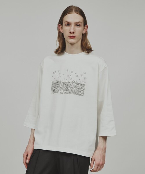 tk.TAKEO KIKUCHI(ティーケータケオキクチ)の「◆7ブソデ花火Tシャツ(Tシャツ/カットソー・メンズ・オフホワイト/ブラック/ブルー系その他・04/03/02)」の10枚目の写真