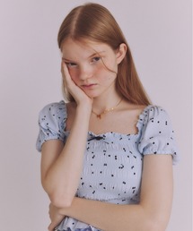 FURFUR | チェリー柄パフスリーブブラウス(シャツ/ブラウス)