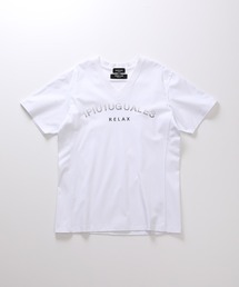 MEN'S BIGI | 【1PIU1UGUALE3 RELAX】別注 ロゴラインストーンTシャツ(Tシャツ/カットソー)