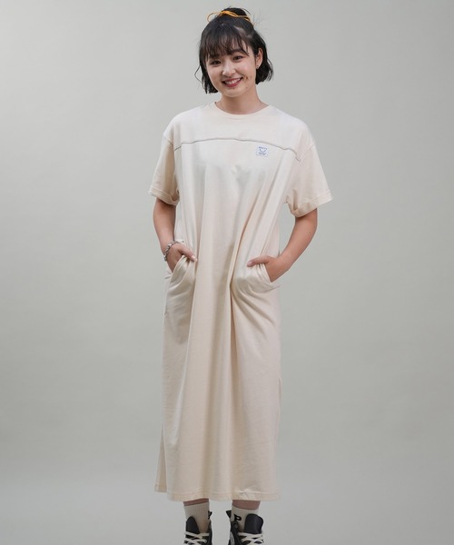 RUSTY(ラスティ)の「RUSTY/ラスティー ロングワンピース 924350(ワンピース・レディース・アイボリー/ブラック・L/M)」の2枚目の写真