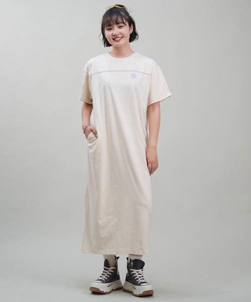 RUSTY(ラスティ)の「RUSTY/ラスティー ロングワンピース 924350(ワンピース・レディース・アイボリー/ブラック・L/M)」の4枚目の写真