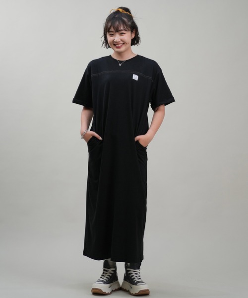 RUSTY(ラスティ)の「RUSTY/ラスティー ロングワンピース 924350(ワンピース・レディース・アイボリー/ブラック・L/M)」の7枚目の写真