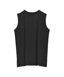 [二の腕すっきり]コットンフレンチスリーブチュニックTシャツ