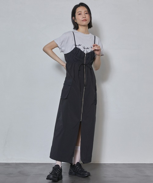 Firsthand（ファーストハンド）の「Firsthand/ファーストハンド オーガニックコットンリボンプリントTシャツ / フロントデザインTシャツ（Tシャツ/カットソー・レディース・ブラック/ホワイト/グレー/ネイビー・FREE）」の13枚目の写真