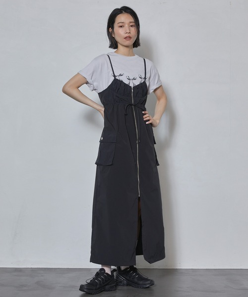 Firsthand（ファーストハンド）の「Firsthand/ファーストハンド オーガニックコットンリボンプリントTシャツ / フロントデザインTシャツ（Tシャツ/カットソー・レディース・ブラック/ホワイト/グレー/ネイビー・FREE）」の15枚目の写真