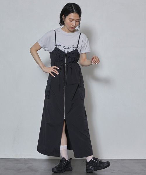 Firsthand（ファーストハンド）の「Firsthand/ファーストハンド オーガニックコットンリボンプリントTシャツ / フロントデザインTシャツ（Tシャツ/カットソー・レディース・ブラック/ホワイト/グレー/ネイビー・FREE）」の17枚目の写真