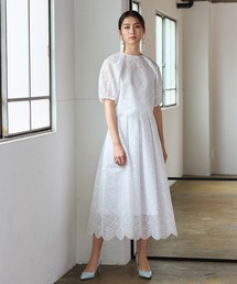 値下げしました☆オーディアミューズ　audiea レディースデザインスカート Audie a Musesオーディアミューズ フラワーjQタイトスカート