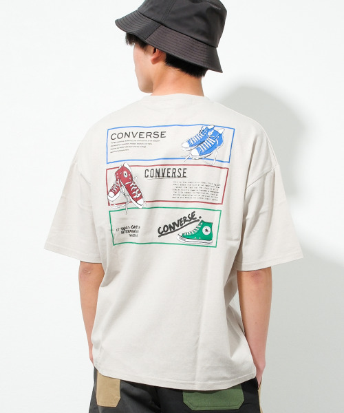 コンプリパパ様 セール】CONVERSE 別注スニーカー柄バックプリントTシャツ（T