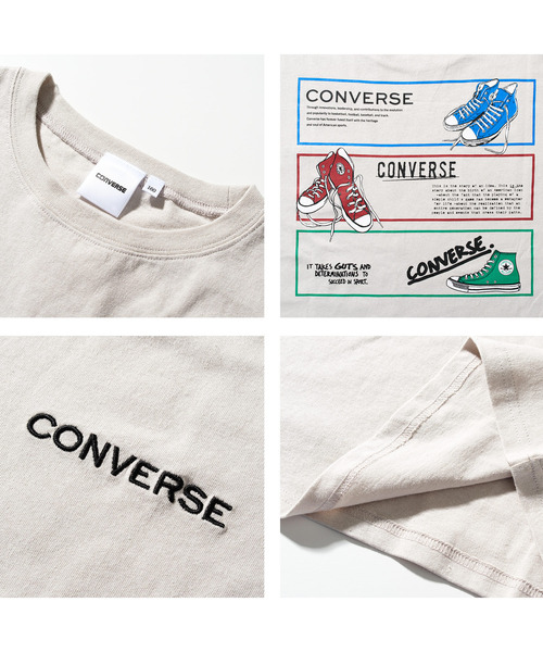 セール】CONVERSE 別注スニーカー柄バックプリントTシャツ（T