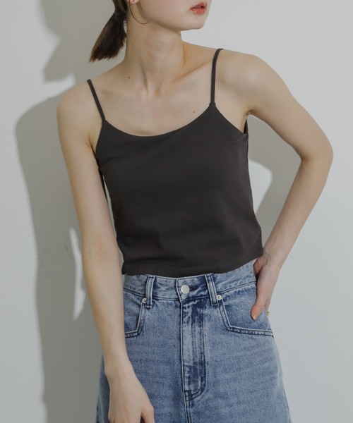 SENSE OF PLACE by URBAN RESEARCH（センスオブプレイスバイアーバンリサーチ）の「『UR TECH ひやサラクール』カップツキバックオープンキャミソール（キャミソール・レディース・ライトベージュ/ブラック/チャコールグレー・ONE）」の17枚目の写真