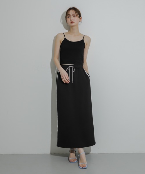 SENSE OF PLACE by URBAN RESEARCH（センスオブプレイスバイアーバンリサーチ）の「『UR TECH ひやサラクール』カップツキバックオープンキャミソール（キャミソール・レディース・ライトベージュ/ブラック/チャコールグレー・ONE）」の7枚目の写真