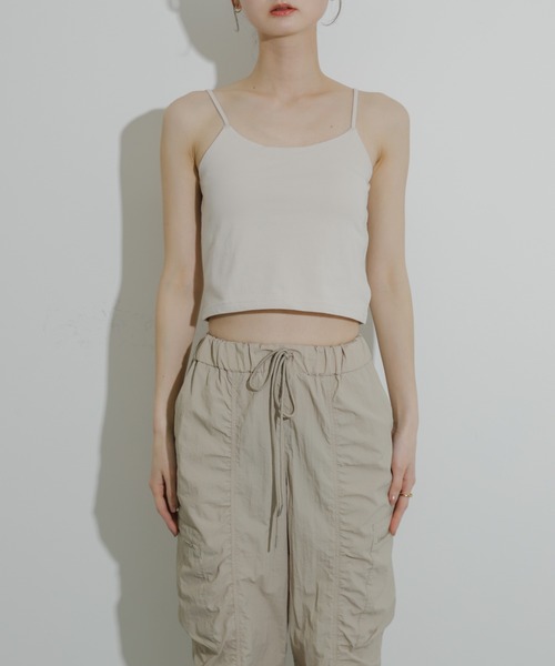 SENSE OF PLACE by URBAN RESEARCH（センスオブプレイスバイアーバンリサーチ）の「『UR TECH ひやサラクール』カップツキバックオープンキャミソール（キャミソール・レディース・ライトベージュ/ブラック/チャコールグレー・ONE）」の22枚目の写真