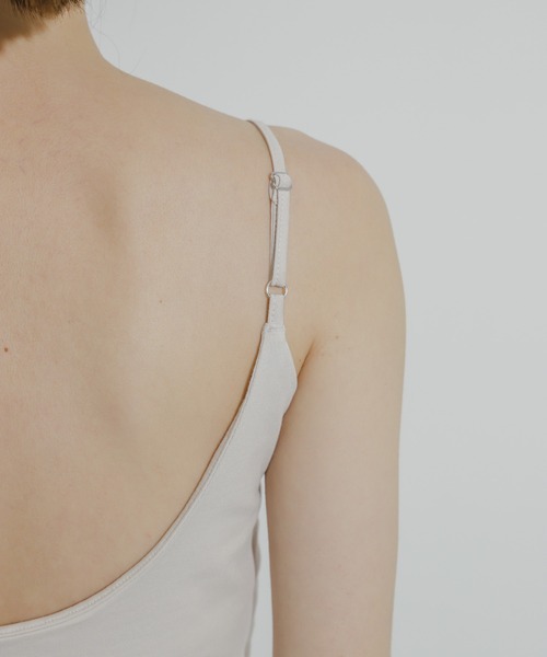 SENSE OF PLACE by URBAN RESEARCH（センスオブプレイスバイアーバンリサーチ）の「『UR TECH ひやサラクール』カップツキバックオープンキャミソール（キャミソール・レディース・ライトベージュ/ブラック/チャコールグレー・ONE）」の14枚目の写真