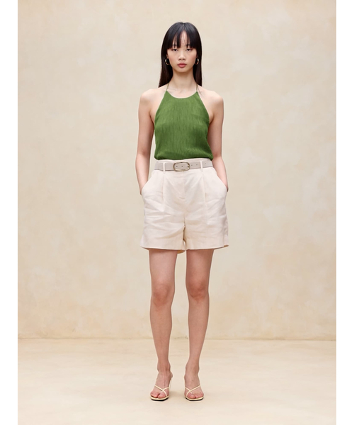 Banana Republic(バナナリパブリック)の「クリンクル ホルタートップ(その他トップス・レディース・グリーン・XS/L/S/M)」の5枚目の写真