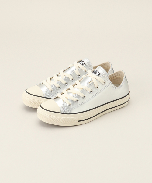 FRAMeWORK(フレームワーク)の「CONVERSE/コンバース LEATHER ALL STAR OX(スニーカー・レディース・シルバー・23.5cm/24cm/24.5cm)」の1枚目の写真