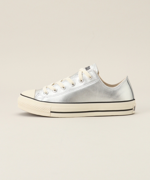 FRAMeWORK(フレームワーク)の「CONVERSE/コンバース LEATHER ALL STAR OX(スニーカー・レディース・シルバー・23.5cm/24cm/24.5cm)」の2枚目の写真