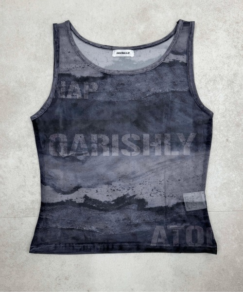 sedacle girl(セダクルガール)の「2WAYアブストラクトシアートップス(Tシャツ/カットソー・レディース・ブルー/オレンジ/グレー・FREE)」の12枚目の写真