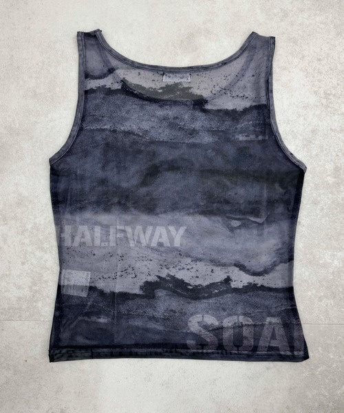 sedacle girl(セダクルガール)の「2WAYアブストラクトシアートップス(Tシャツ/カットソー・レディース・ブルー/オレンジ/グレー・FREE)」の13枚目の写真