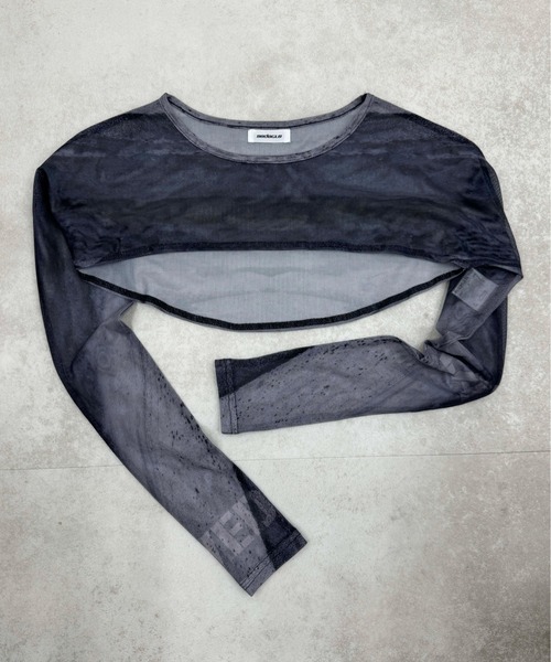 sedacle girl(セダクルガール)の「2WAYアブストラクトシアートップス(Tシャツ/カットソー・レディース・ブルー/オレンジ/グレー・FREE)」の14枚目の写真