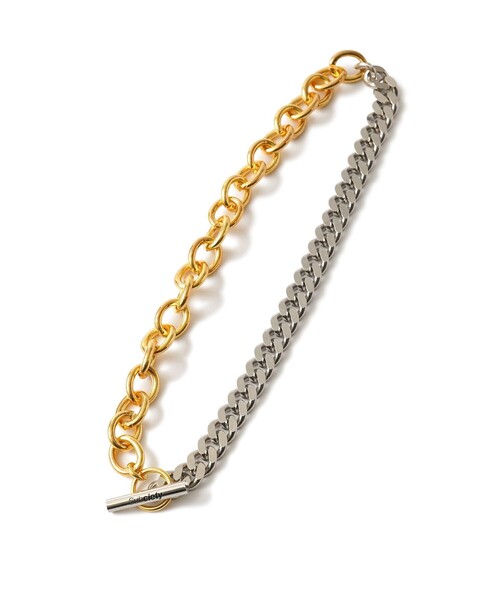 Subciety(サブサエティ)の「Thick combi chain necklace(ネックレス・メンズ・シルバー×ゴールド・FREE)」の17枚目の写真