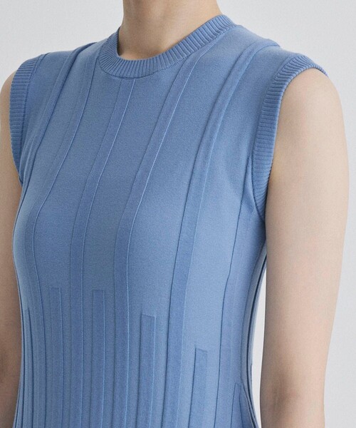 CINOH(チノ)の「【CINOH/チノ】《STUDIOUS別注》ノースリーブニットドレス(ワンピース・レディース・ブラウン/ブラック/ブルー・38/36)」の22枚目の写真