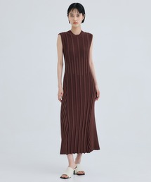 【CINOH/チノ】《STUDIOUS別注》ノースリーブニットドレス