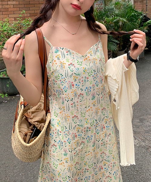 aimoha(アイモハ)の「サマー柄キャミソールワンピ (SS)(ワンピース・レディース・ベージュ・FREE)」の3枚目の写真