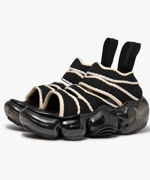 grounds(グラウンズ)の「【grounds】 MOOPIE PSICHID(サンダル・メンズ・ブラック・38/39/42/43/37)」の2枚目の写真