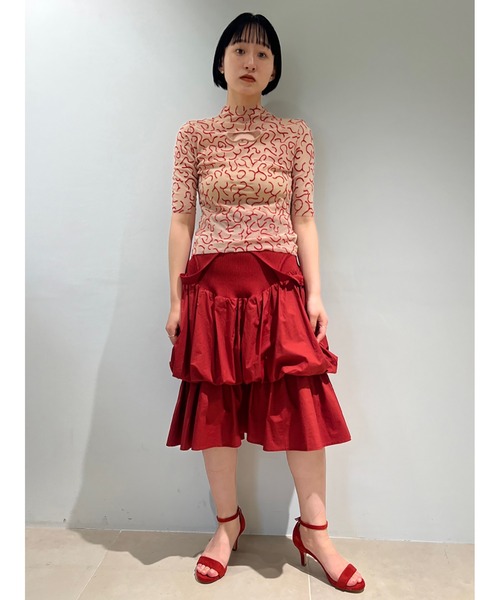 SORIN（ソリン　）の「BRAIN Half Sleeve Top（Tシャツ/カットソー・レディース・レッド/グレー/ライトピンク・38）」の5枚目の写真