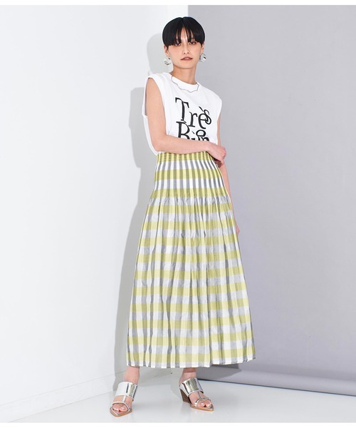 Settimissimo（セッティミッシモ）の「ロゴプリント ノースリーブ プルオーバー（Tシャツ/カットソー・レディース・オフホワイト/ブラック・FREE）」の6枚目の写真