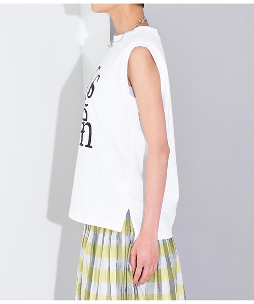 Settimissimo（セッティミッシモ）の「ロゴプリント ノースリーブ プルオーバー（Tシャツ/カットソー・レディース・オフホワイト/ブラック・FREE）」の17枚目の写真