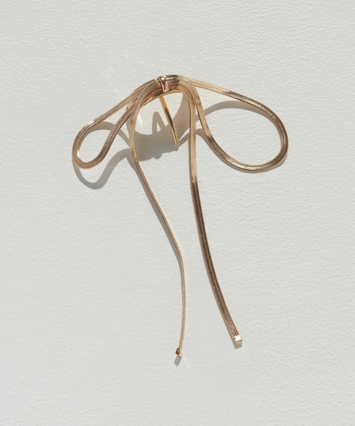 GOLDY（ゴールディ）の「メタル コード リボン ヘアカフ（ヘアゴム・レディース・ゴールド/シルバー/ブラック・FREE）」の5枚目の写真