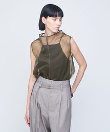 AEWEN MATOPH | ＜AEWEN MATOPH＞オーガンジー ハイネック ノースリーブ(シャツ/ブラウス)