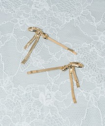 GOLDY | スリム リボン ヘアピン(ヘアピン)
