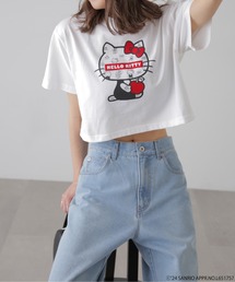 FREE'S MART | ＜ハローキティコラボ＞プリントショート丈Ｔシャツ(Tシャツ/カットソー)