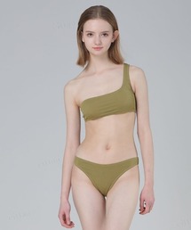 Dalfwin（ダールフィン）の「【2点セット】ワンショルダーリブ素材ビキニ セット水着（水着）」