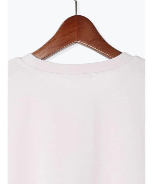 Te chichi TERRASSE（テチチテラス）の「【抗菌防臭】ロゴプリントノースリーブトップス（Tシャツ/カットソー・レディース・チャコールグレー/グレー/オフホワイト・F）」の5枚目の写真