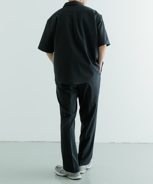 ITEMS URBANRESEARCH（アイテムズ アーバンリサーチ）の「『セットアップ対応』ヨウリュウ レギュラーカラー 半袖シャツ（シャツ/ブラウス・メンズ・ブラック/ネイビー/ブラウン・MEDIUM/LARGE）」の17枚目の写真