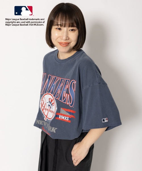 LEPSIM(レプシィム)の「MLB プリントBIGTシャツ 127579(Tシャツ/カットソー・レディース・ライトグレー/オフホワイト/ネイビー・FREE)」の17枚目の写真