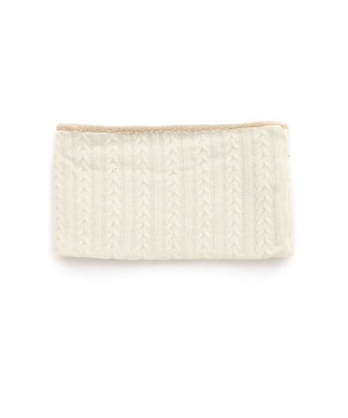 MAKE YOUR DAY（メイクユアデイ）の「リバーシブルネックウォーマー（ネックウォーマー/スヌード・キッズ・グレー/ブラック/アイボリー/ブラウン・FREE）」の18枚目の写真