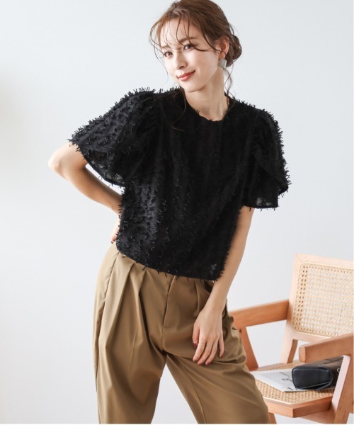 チューリップスリーブジャガードブラウス（シャツ/ブラウス）｜SUGAR