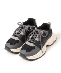 studio CLIP | 【消臭/抗菌防臭/クッションインソール】厚底メッシュスニーカー(スニーカー)