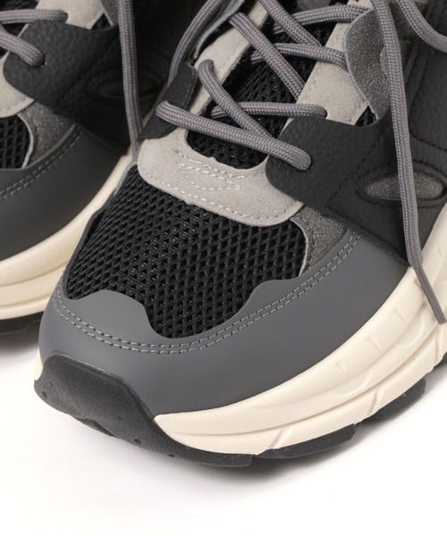 studio CLIP（スタディオクリップ）の「【消臭/抗菌防臭/クッションインソール】厚底メッシュスニーカー（スニーカー・レディース・ピンク/ベージュ/ブラック・LARGE/MEDIUM）」の9枚目の写真