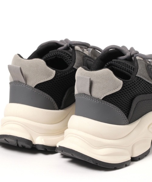 studio CLIP（スタディオクリップ）の「【消臭/抗菌防臭/クッションインソール】厚底メッシュスニーカー（スニーカー・レディース・ピンク/ベージュ/ブラック・LARGE/MEDIUM）」の12枚目の写真