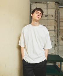 【ドローコード】Wシルケット ドレープ Tシャツ / オーバーサイズ