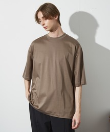 ABAHOUSE | 【ドローコード】Wシルケット ドレープ Tシャツ / オーバーサイズ(Tシャツ/カットソー)