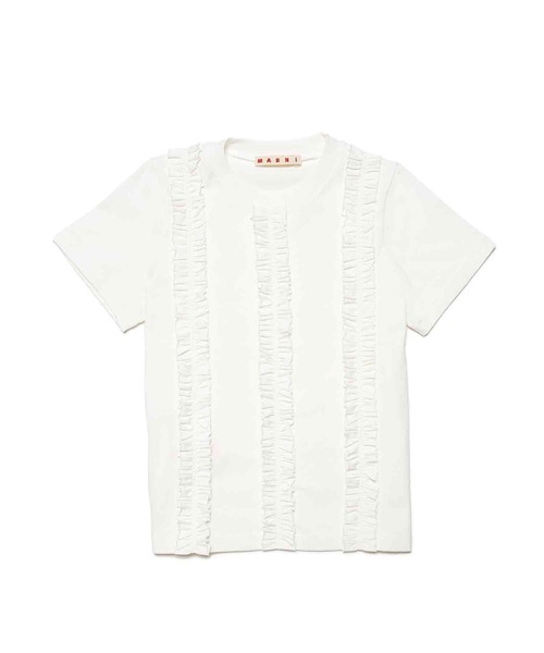 MARNI ホワイトフリルシャツ 半袖