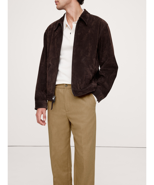 Banana Republic(バナナリパブリック)の「テーパード イタリアン フランネル プルオンパンツ(スラックス・メンズ・キャメル/チャコールグレー・30W/32W/33W/34W/28W/31W/29W)」の7枚目の写真